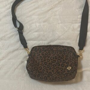 lululemon athletica Leopard Print Crossbody Bag